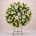 Corona blanca condolencia al agua