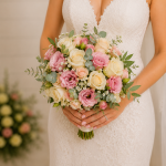 Ramo novia rosa
